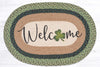 Festive Irish Welcome Rug – Hand-Braided Shamrock Jute Mat by Earth Rugs