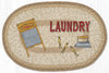 Earth Rugs Laundry Room Mat – 20x30 Oval Braided Jute Patch Rug