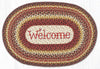 Rustic Oval Welcome Rug – Natural Jute Braided Entry Mat 20x30 by Earth Rugs