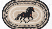Horse Stallion Oval Fabric Patch 20x30 Inches