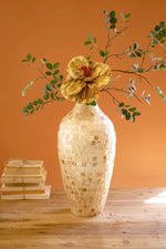spun bamboo vase