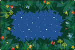 Carpets for Kids Peaceful Tropical Night Classroom Rug, Rectangle