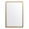 Uttermost Heisler Mirror with Plated Brushed Brass Stainless Steel Frame