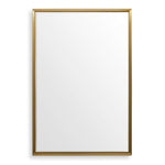 Uttermost Heisler Mirror with Plated Brushed Brass Stainless Steel Frame