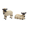 Hand Painted Sheep Figurines 9.5 Inch Height Rustic Pair for Home Decor By Melrose