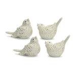 Melrose Ivory Terra Cotta Bird Figurine (Set of 4)