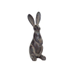 Long Ear Brown Rabbit Statues for Spring Home Decor Set of 2 by Melrose