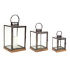 Three Piece Lantern Set 12 Inch Height Farmhouse Candle Holders By Melrose