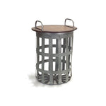 rustic storage table