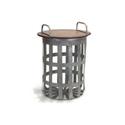 rustic storage table