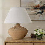 Brown Accent Table Lamp – Decorative Urn Base – 23.5