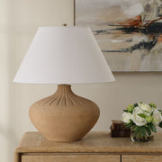 Brown Accent Table Lamp – Decorative Urn Base – 23.5