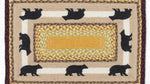 “Rustic Lodge Cabin Bear Printed Oblong Rug 20x30 Eco-Friendly”
