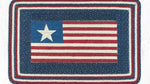 Earth Rugs Oblong Patch 20x30 American Flag Country Lodge Entry Rug