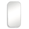 Uttermost Taft Polished Nickel Rectangular Wall Mirror 21x41 Inch