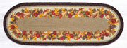 Autumn Wreath Oval Table Runner 13