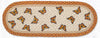 Monarch Butterfly Oval Table Runner 13"x36" Braided Jute Runner