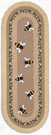Farmhouse Oval Table Runner Braided Jute 13