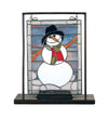 Meyda Lighting 68340 9.5" X 10.5" Snowman Lighted Mini Tabletop Window