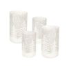 Melrose Frosted Votive Candle Holder with Snowy Forest (Set of 4)