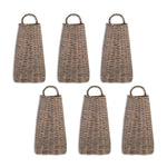 Decorative Willow Wall Basket Set Rustic Hanging Woven Design – 7" by Melrose