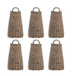 Decorative Willow Wall Basket Set Natural Woven Accent Pieces – 14" by Melrose