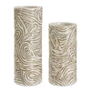 Uttermost Timber Swirl Vases Rustic Blend Ceramic with Elegant Swirl Texture, Set of 2