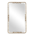 Uttermost Tahoma Antiqued Gold Mirror – 50" Height, Hand-Forged Iron Frame with Hammered Texture
