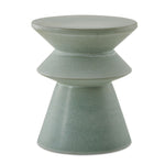 Uttermost Fun Light Seafoam Geometric Imogene Earthenware Garden Stool