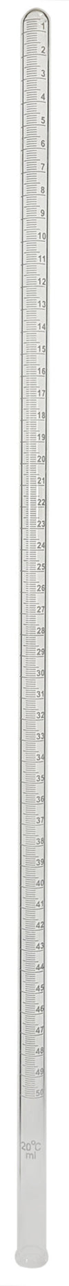 Borosilicate Gas Measuring Tube 50ml Graduated with Reinforced Rim