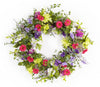 mixed floral wreath