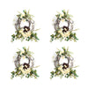 Melrose Woven Grapevine Wreath with Hydrangea and Bird Nest Accents (Set of 4)