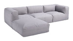 Contemporary Olefin Fabric Ottoman for Patio
