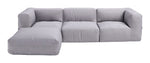 Durable Weather-Resistant Ottoman in Gray