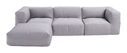 Durable Weather-Resistant Ottoman in Gray