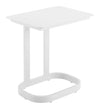 White Powder-Coated Aluminum End Table for Living Room