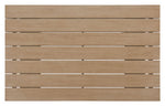 Contemporary Patio Coffee Table, Powder-Coated Aluminum Frame