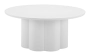 Minimalist White Coffee Table for Indoor & Outdoor Use