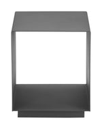 Sleek Charcoal Side Table for Balcony or Garden