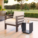 Modern Outdoor Accent Table – Powder-Coated Finish