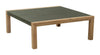 Gray Square Coffee Table with Terrazzo Top
