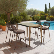 Modern Patio Bar Chair – Ergonomic Outdoor Seating