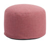 Modern Red Outdoor Ottoman with Washable Cover