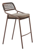 Contemporary Alfresco Barstool – Synthetic Rattan