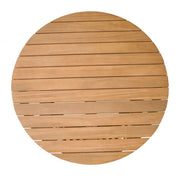 Durable Indoor/Outdoor Round Coffee Table in Natural Finish