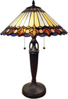Fine Art Lighting Tiffany Style Table Lamp – Handcrafted Multicolor Shade