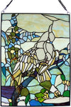 Fine Art Lighting P90 Blue Jay Tiffany Style Window Panel