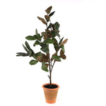 Faux Magnolia Sapling – 41 Inch Potted Green Decorative Plant by Melrose