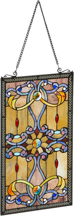 Tiffany Style Decorative Window Panel – 276 Glass Pieces, Fine Art Lighting