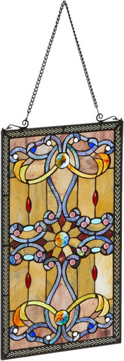 Tiffany Style Decorative Window Panel – 276 Glass Pieces, Fine Art Lighting